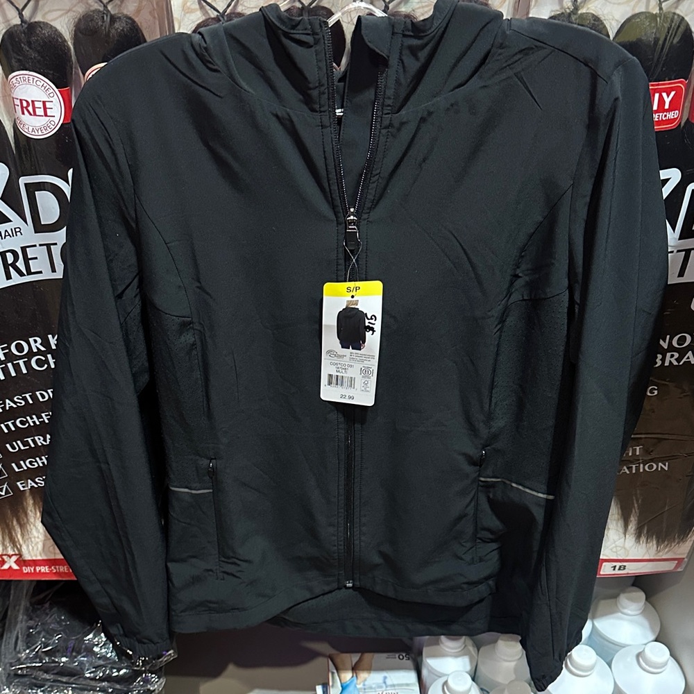 Stylish Black Windbreaker for women